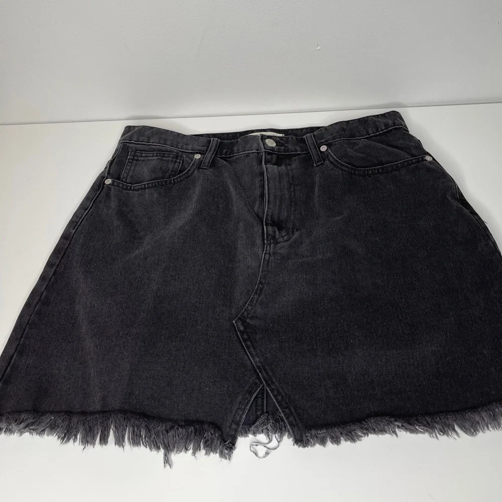Madewell Rigid Denim A-Line Mini Skirt size 31